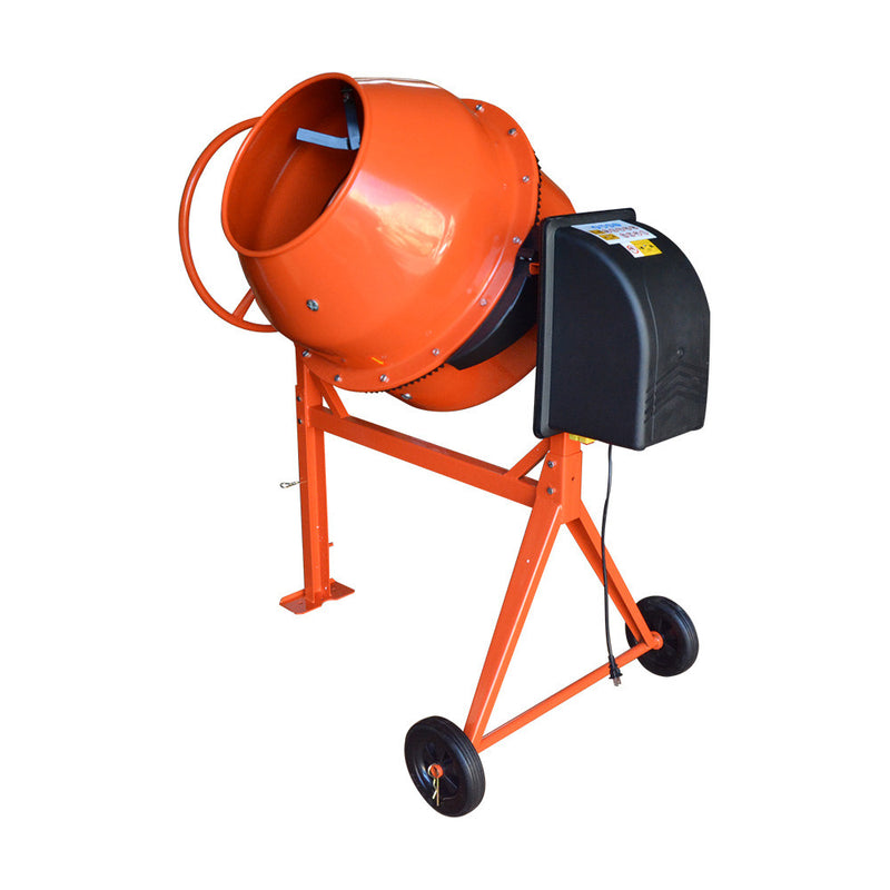 6 CU FT Electric Steel Stucco Concrete Cement Mixer 170L Construction Mortar Stone Mixing Machine 36RPM 2880r/min