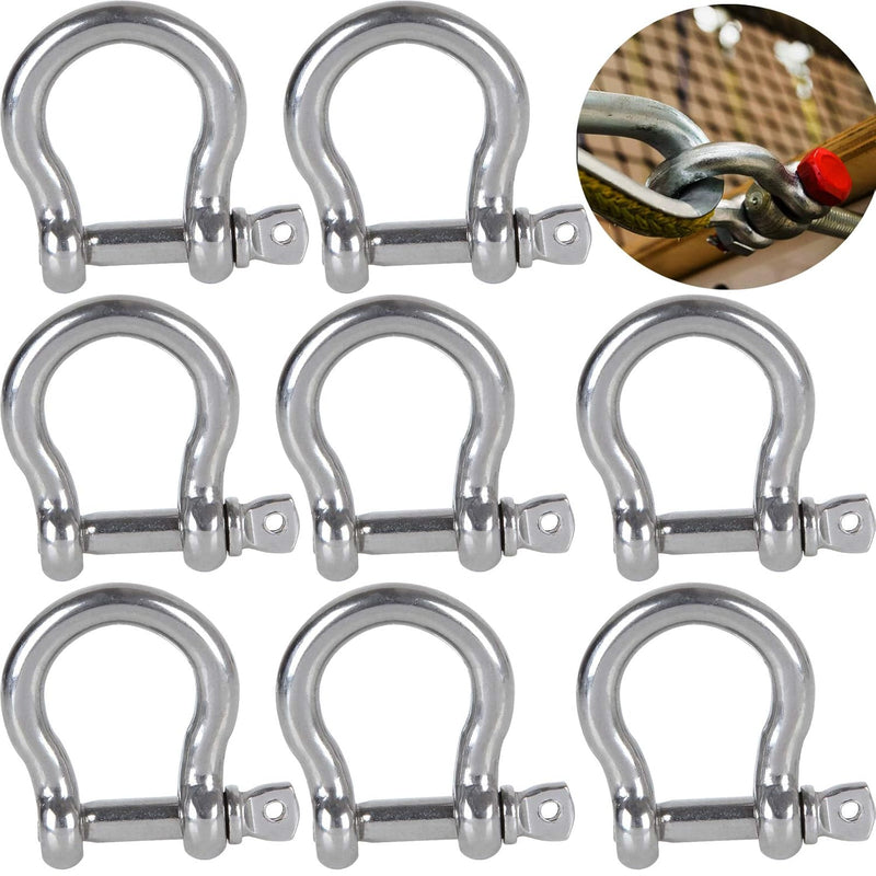 Stainless Steel Commercial Bow Shackle Paracord Boat Anchor Rigging