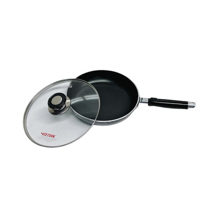 12" Nonstick Fry Pan W/ Lid Deep Frying Pan With Handle,Skillet,Dishwasher Safe