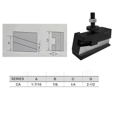 14-20" Swing CA#7 Quick Change Post Lathe Universal Parting Blade Tool Holder 250-407
