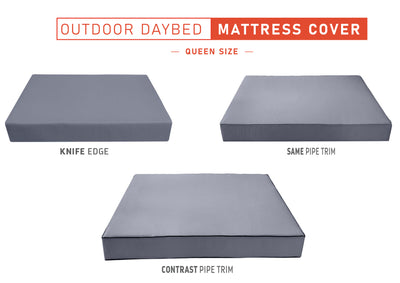 Queen Size Outdoor Daybed Mattress Fitted Sheet |COVER ONLY| 80" x 60" x 6"