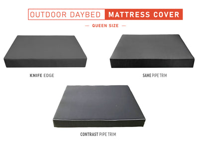 Queen Size Outdoor Daybed Mattress Fitted Sheet |COVER ONLY| 80" x 60" x 6"