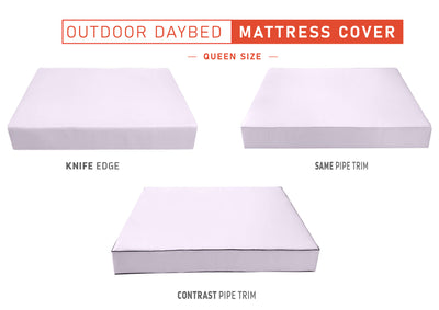 Queen Size Outdoor Daybed Mattress Fitted Sheet |COVER ONLY| 80" x 60" x 8"