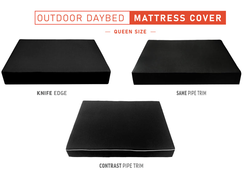 Queen Size Outdoor Daybed Mattress Fitted Sheet |COVER ONLY| 80" x 60" x 8"