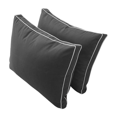 Model-1 QUEEN SIZE Bolster & Back Pillow Cushion Outdoor SLIP COVER ONLY