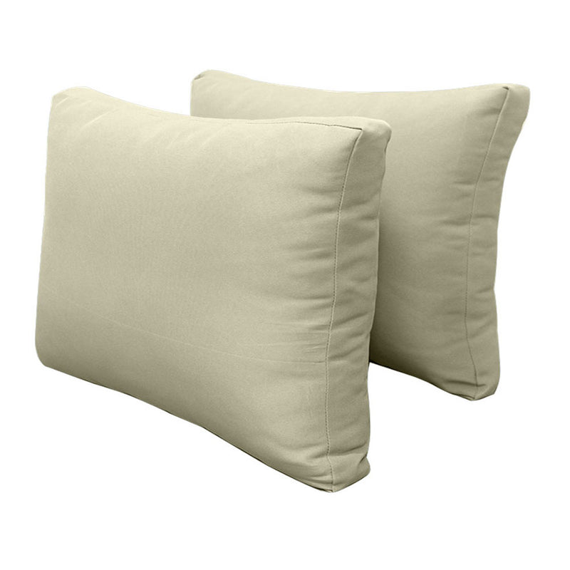 Model-2 QUEEN SIZE Bolster & Back Pillow Cushion Outdoor SLIP COVER ONLY