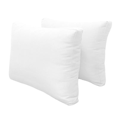 Model-1 QUEEN SIZE Bolster & Back Pillow Cushion Outdoor SLIP COVER ONLY