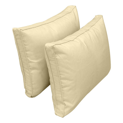 Model-1 QUEEN SIZE Bolster & Back Pillow Cushion Outdoor SLIP COVER ONLY