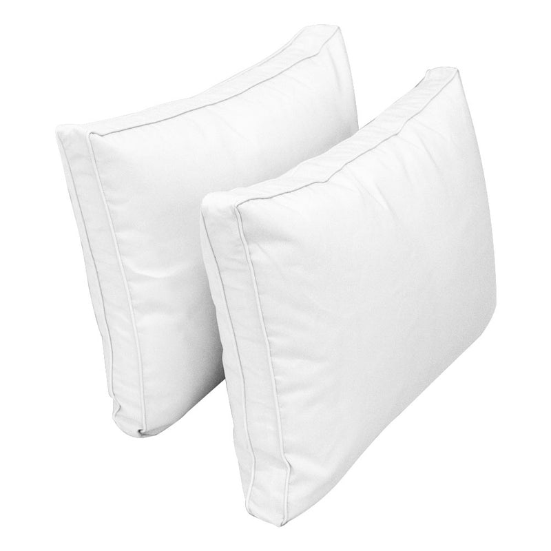 Model-1 QUEEN SIZE Bolster & Back Pillow Cushion Outdoor SLIP COVER ONLY