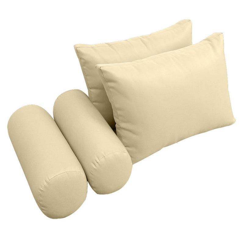 Model-2 QUEEN SIZE Bolster & Back Pillow Cushion Outdoor SLIP COVER ONLY