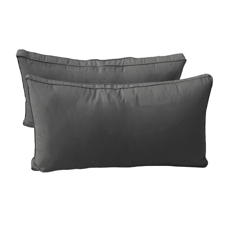 Model-2 QUEEN SIZE Bolster & Back Pillow Cushion Outdoor SLIP COVER ONLY