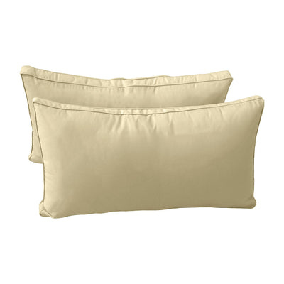 Model-2 QUEEN SIZE Bolster & Back Pillow Cushion Outdoor SLIP COVER ONLY