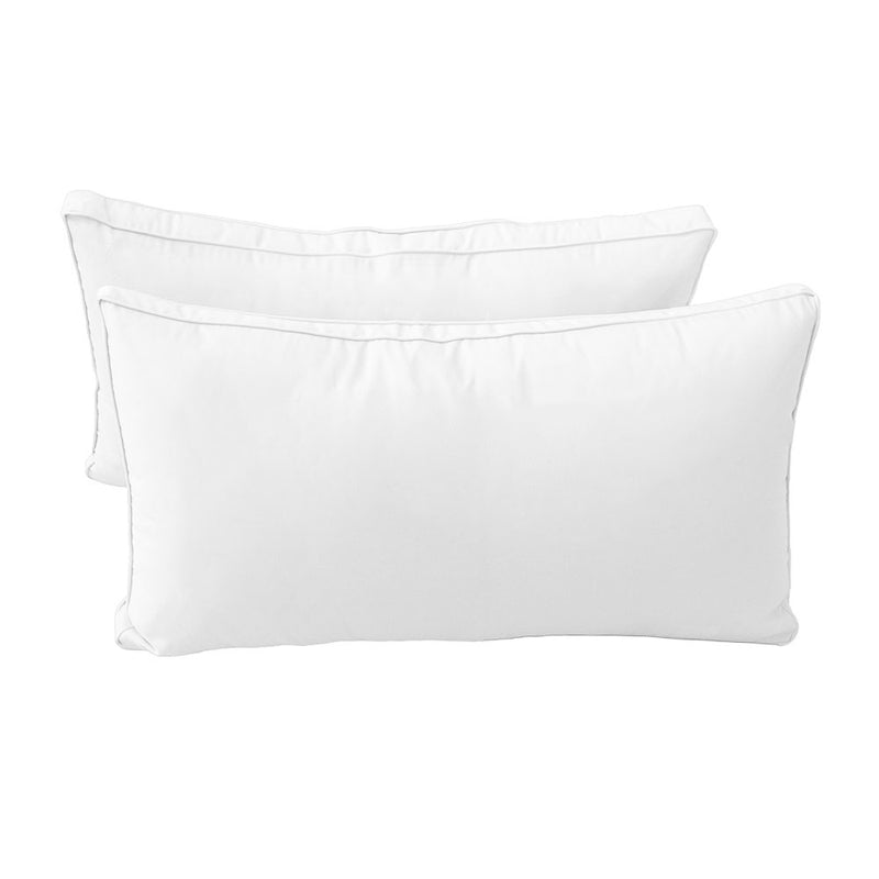 Model-2 QUEEN SIZE Bolster & Back Pillow Cushion Outdoor SLIP COVER ONLY