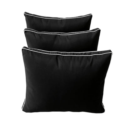 Model-3 QUEEN SIZE Bolster & Back Pillow Cushion Outdoor SLIP COVER ONLY