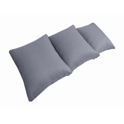 Model-3 QUEEN SIZE Bolster & Back Pillow Cushion Outdoor SLIP COVER ONLY