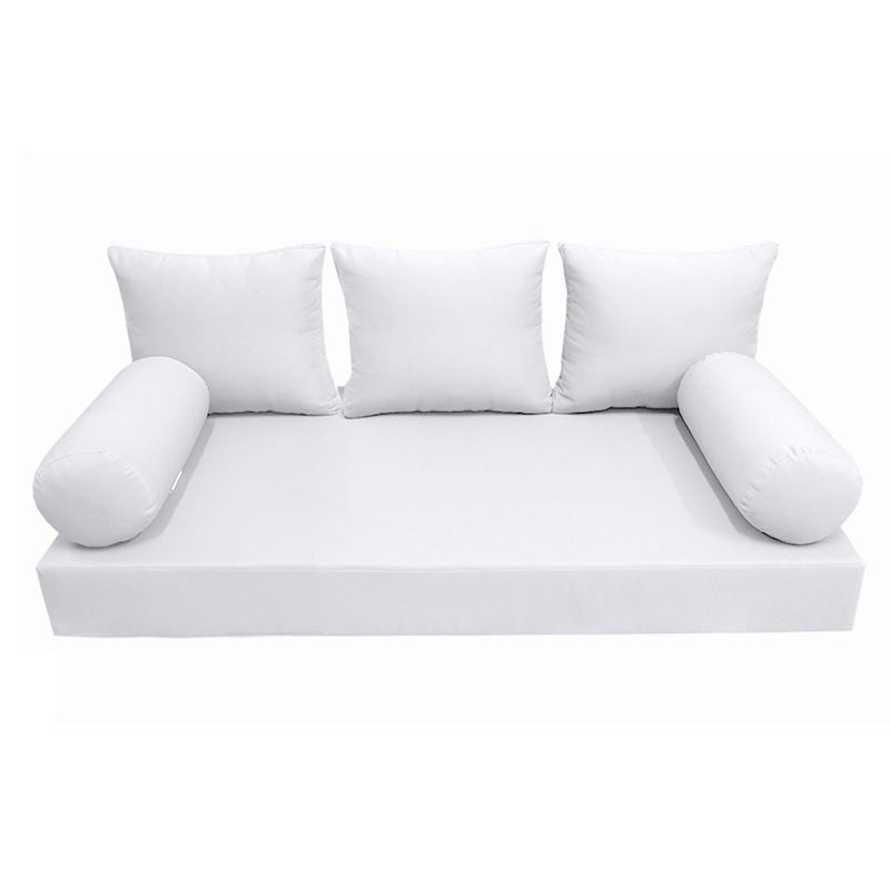 Model-3 QUEEN SIZE Outdoor Daybed Mattress Bolster Cushion Cover Complete Set