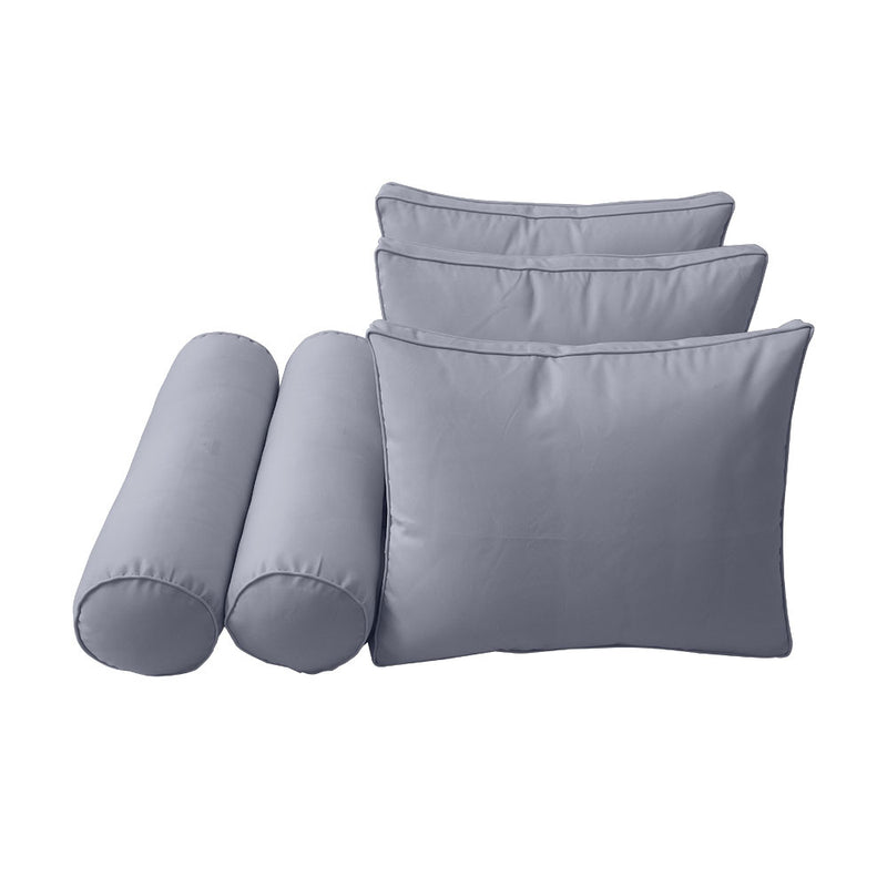 Model-3 QUEEN SIZE Bolster & Back Pillow Cushion Outdoor SLIP COVER ONLY