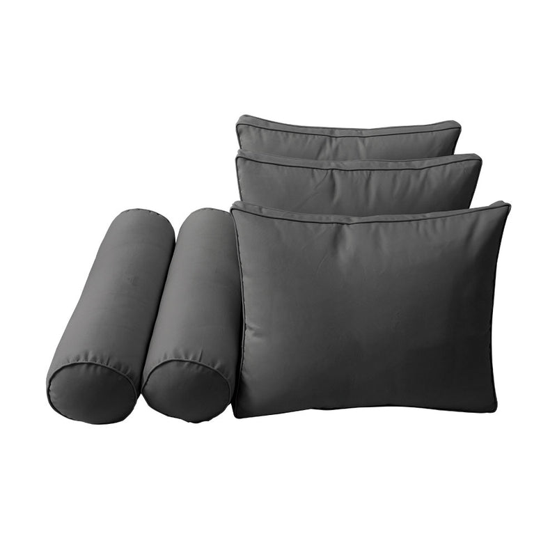 Model-3 QUEEN SIZE Bolster & Back Pillow Cushion Outdoor SLIP COVER ONLY