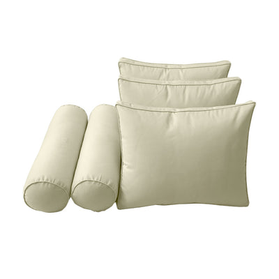 Model-3 QUEEN SIZE Bolster & Back Pillow Cushion Outdoor SLIP COVER ONLY