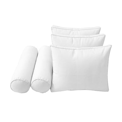 Model-3 QUEEN SIZE Bolster & Back Pillow Cushion Outdoor SLIP COVER ONLY