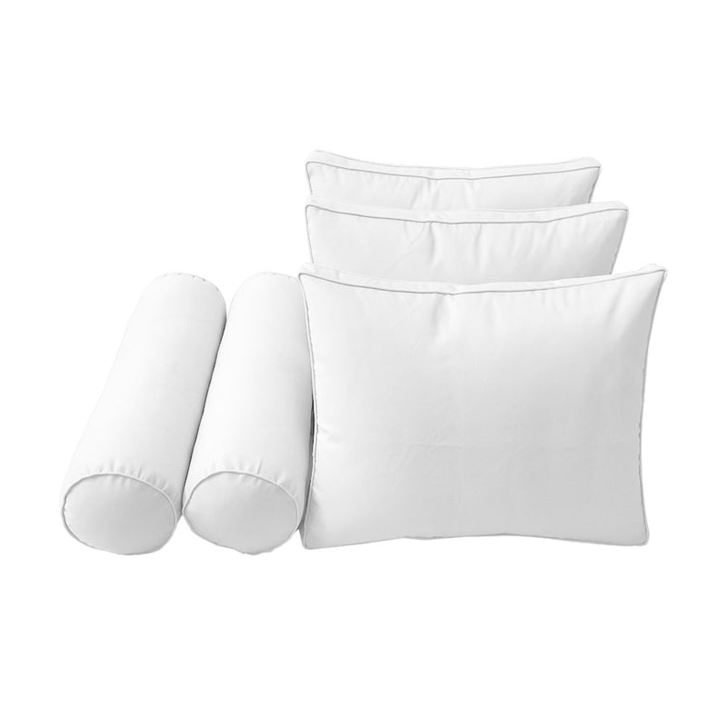 Model-3 QUEEN SIZE Bolster & Back Pillow Cushion Outdoor SLIP COVER ONLY