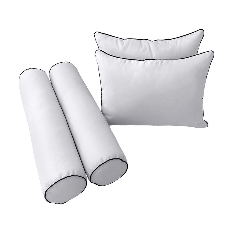 Model-4 QUEEN SIZE Bolster & Back Pillow Cushion Outdoor SLIP COVER ONLY