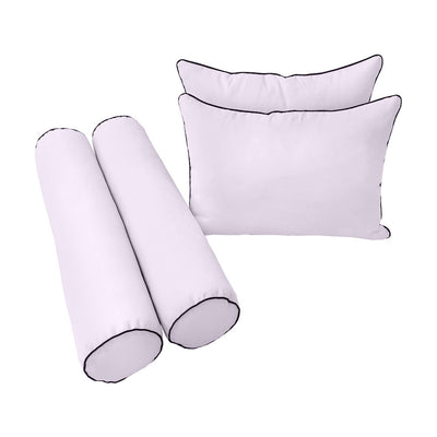 Model-4 QUEEN SIZE Bolster & Back Pillow Cushion Outdoor SLIP COVER ONLY