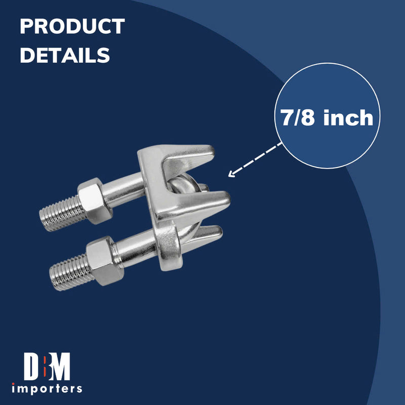 Marine Stainless Steel 316 Heavy Duty Wire Rope Clips 7/8&