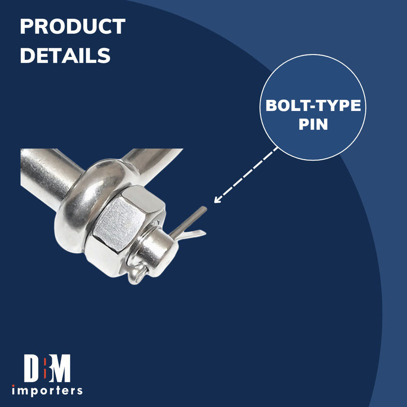 T316 Stainless Steel Marine Bolt Screw Pin Chain Shackle D Anchor