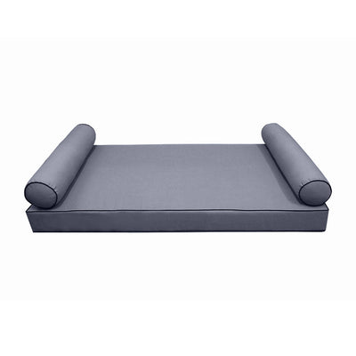 Model-5 QUEEN SIZE Outdoor Daybed Mattress Bolster Cushion Cover Complete Set