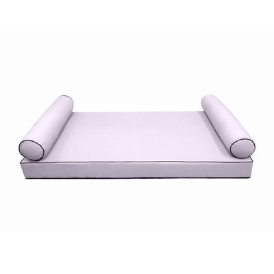 Model-5 QUEEN SIZE Outdoor Daybed Mattress Bolster Cushion Cover Complete Set