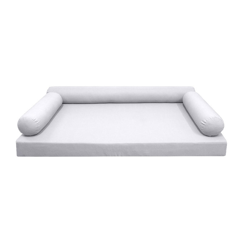 Model-6 QUEEN SIZE Outdoor Daybed Mattress Bolster Cushion Cover Complete Set