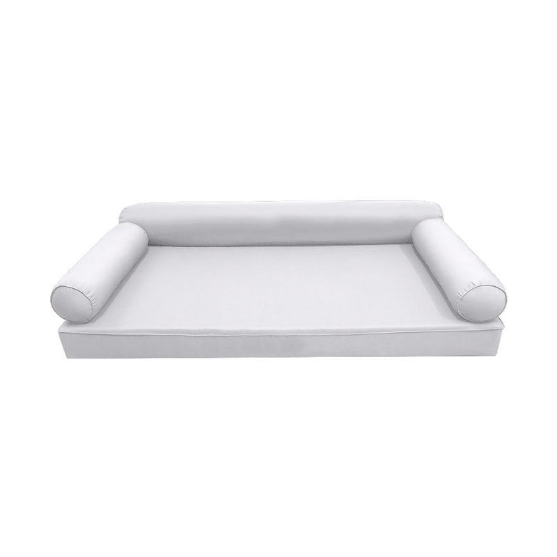 Model-6 QUEEN SIZE Outdoor Daybed Mattress Bolster Cushion Cover Complete Set