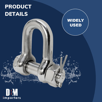 T316 Stainless Steel Marine Bolt Screw Pin Chain Shackle D Anchor