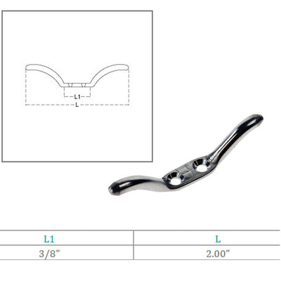 Marine Hardware Stainless Steel Rope Cleat Steel Deck Boat Cleat