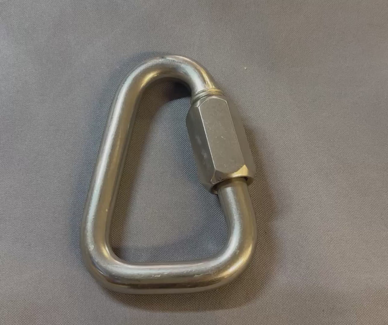 Delta Quick Links 23/32" Stainless Steel T316 Triangle Carabiner 9,200 Lbs WLL