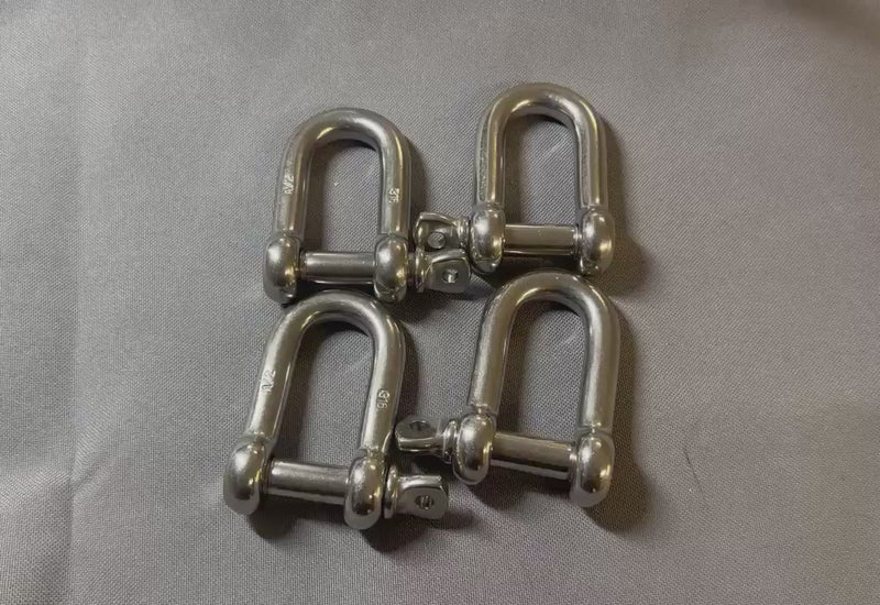 Stainless Steel D Chain Shackle with Screw Pin