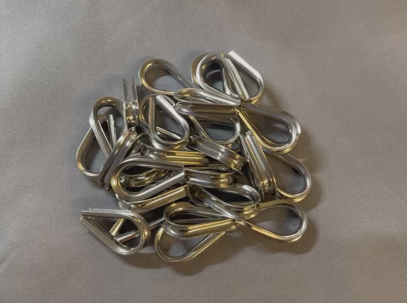 Stainless Steel 316 Light Duty Wire Rope Thimble Marine Rigging