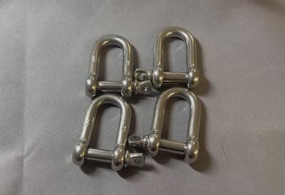 5 PC Stainless Steel 1/4" DEE Shackle D Paracord Anchor Rigging Marine Boat SS