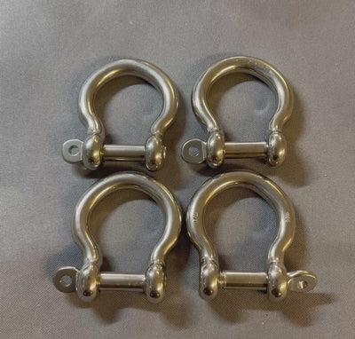 1/2'' Captive Pin Anchor Rigging Bow Shackle Stainless Steel For Marine Boat WLL 1,600 Lbs