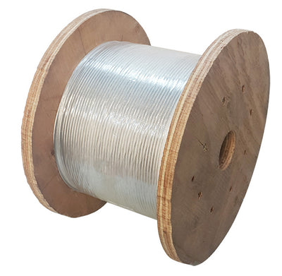 3/16" Stainless Steel 316 Wire Rope 1000ft, T316 Steel Wire Cable, Deck Railing 7x19 Strands Construction, 2900LBS Breaking Strength for Stair Handrail Clothesline