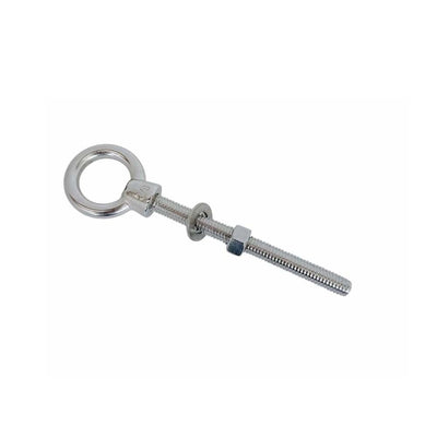 Stainless Steel Marine 3/8'' x 4'' Shoulder Eye Bolt SS316 Fully Threaded