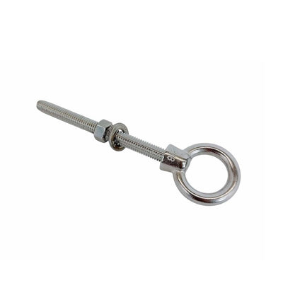 Stainless Steel Marine 3/8'' x 4'' Shoulder Eye Bolt SS316 Fully Threaded