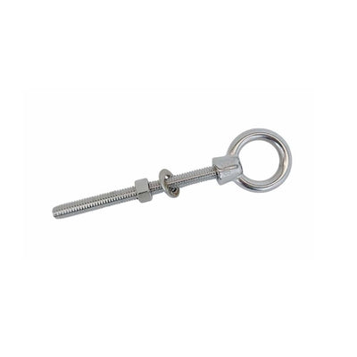 Stainless Steel Marine 3/8'' x 4'' Shoulder Eye Bolt SS316 Fully Threaded