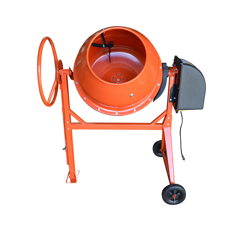 6 CU FT Electric Steel Stucco Concrete Cement Mixer 170L Construction Mortar Stone Mixing Machine 36RPM 2880r/min