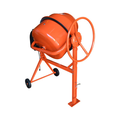 6 CU FT Electric Steel Stucco Concrete Cement Mixer 170L Construction Mortar Stone Mixing Machine 36RPM 2880r/min