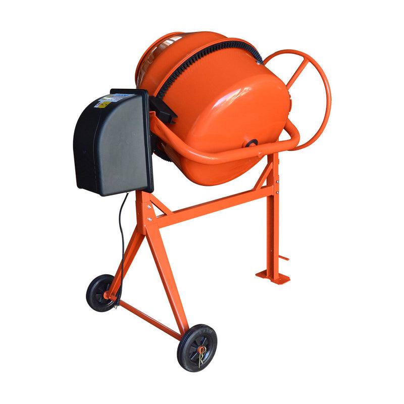 6 CU FT Electric Steel Stucco Concrete Cement Mixer 170L Construction Mortar Stone Mixing Machine 36RPM 2880r/min