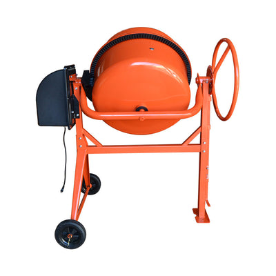 6 CU FT Electric Steel Stucco Concrete Cement Mixer 170L Construction Mortar Stone Mixing Machine 36RPM 2880r/min