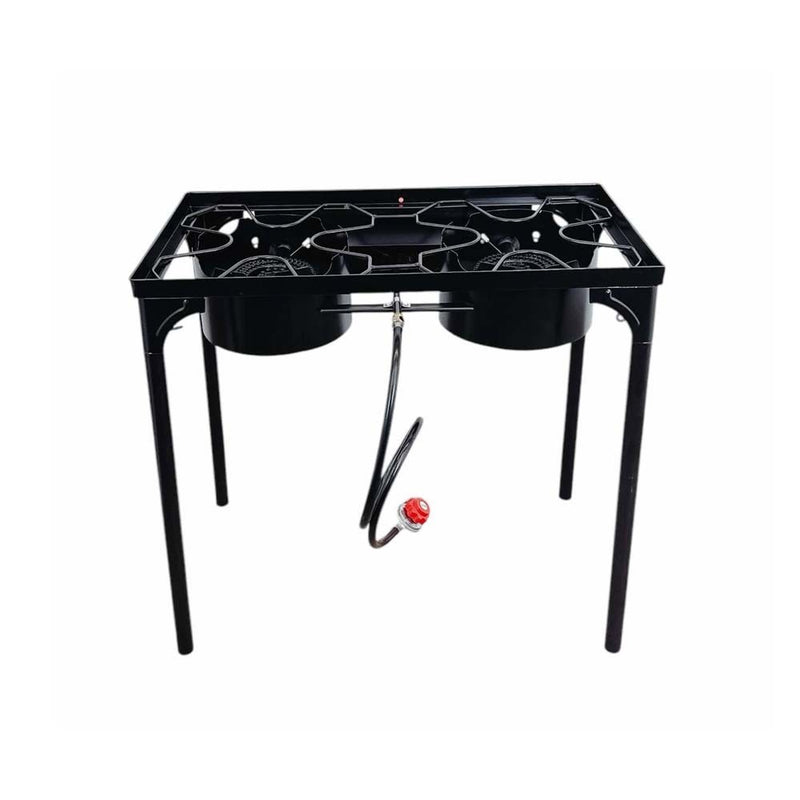 Propane Gas 2 Double High Pressure Burner Outdoor  Stove -AUTO IGNITION