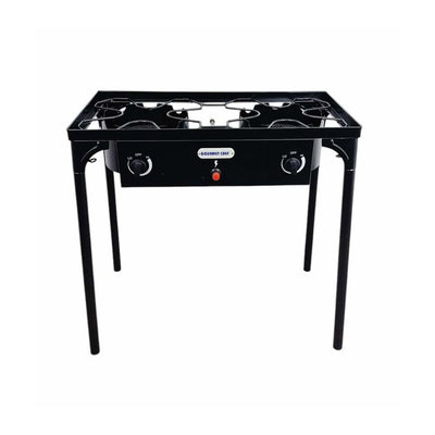 Propane Gas 2 Double High Pressure Burner Outdoor  Stove -AUTO IGNITION